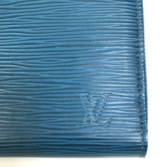 LOUIS VUITTON Epi Zippy Organizer Long Wallet Epi Leather Navy - Picture 10 of 10